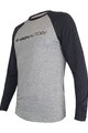 HAVEN Cycling summer long sleeve jersey - FACTORY TRAIL - black/grey