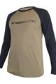 HAVEN Cycling summer long sleeve jersey - FACTORY TRAIL - black/brown
