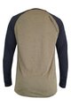 HAVEN Cycling summer long sleeve jersey - FACTORY TRAIL - black/brown