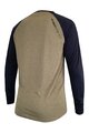 HAVEN Cycling summer long sleeve jersey - FACTORY TRAIL - black/brown
