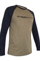 HAVEN Cycling summer long sleeve jersey - FACTORY TRAIL - black/brown