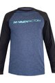 HAVEN Cycling summer long sleeve jersey - FACTORY TRAIL - blue/black