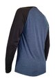 HAVEN Cycling summer long sleeve jersey - FACTORY TRAIL - blue/black