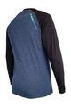 HAVEN Cycling summer long sleeve jersey - FACTORY TRAIL - blue/black