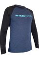 HAVEN Cycling summer long sleeve jersey - FACTORY TRAIL - blue/black