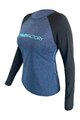 HAVEN Cycling summer long sleeve jersey - FACTORY TRAIL - black/blue