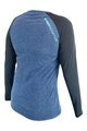 HAVEN Cycling summer long sleeve jersey - FACTORY TRAIL - black/blue