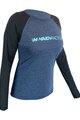 HAVEN Cycling summer long sleeve jersey - FACTORY TRAIL - black/blue