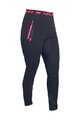HAVEN Cycling long trousers withot bib - NALISHA SLIMFIT - black/pink
