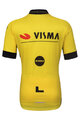 BONAVELO Cycling short sleeve jersey - VISMA 2024 KIDS - yellow/black