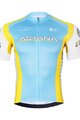 BONAVELO Cycling short sleeve jersey - ASTANA - yellow/turquoise