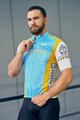 BONAVELO Cycling short sleeve jersey - ASTANA - yellow/turquoise
