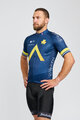 BONAVELO Cycling short sleeve jersey - AQUA BLUE - blue/gold