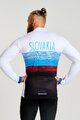 BONAVELO Cycling thermal jacket - SLOVAKIA WINTER - white/multicolour