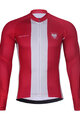BONAVELO Cycling thermal jacket - POLAND WINTER - white/red
