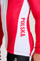 BONAVELO Cycling winter long sleeve jersey - POLAND WINTER - red/white