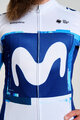 BONAVELO Cycling winter long sleeve jersey - MOVISTAR 2025 WINTER  - white/blue