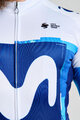 BONAVELO Cycling winter long sleeve jersey - MOVISTAR 2025 WINTER  - white/blue