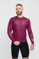 HOLOKOLO Cycling summer long sleeve jersey - VICTORIOUS GOLD ELITE - bordeaux