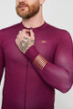 HOLOKOLO Cycling summer long sleeve jersey - VICTORIOUS GOLD ELITE - bordeaux