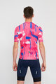 HOLOKOLO Cycling short sleeve jersey - STROKES - pink/blue