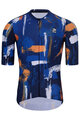 HOLOKOLO Cycling short sleeve jersey - STROKES - orange/blue