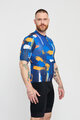 HOLOKOLO Cycling short sleeve jersey - STROKES - orange/blue