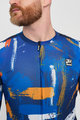 HOLOKOLO Cycling short sleeve jersey - STROKES - orange/blue