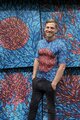 HOLOKOLO Cycling short sleeve jersey - TAMELESS - blue/red