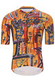 HOLOKOLO Cycling short sleeve jersey - WILDLY - yellow/multicolour