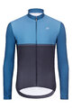 HOLOKOLO Cycling winter long sleeve jersey - STRIPES WINTER - blue