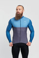 HOLOKOLO Cycling winter long sleeve jersey - STRIPES WINTER - blue