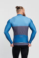 HOLOKOLO Cycling winter long sleeve jersey - STRIPES WINTER - blue
