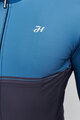 HOLOKOLO Cycling winter long sleeve jersey - STRIPES WINTER - blue