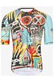 HOLOKOLO Cycling short sleeve jersey - WILDLY II - light blue/multicolour