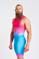HOLOKOLO Cycling skinsuit - SNIPP - pink/turquoise