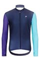 HOLOKOLO Cycling winter long sleeve jersey - PERFORMANCE WINTER - purple/green