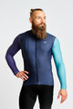 HOLOKOLO Cycling winter long sleeve jersey - PERFORMANCE WINTER - purple/green