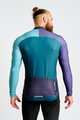 HOLOKOLO Cycling winter long sleeve jersey - PERFORMANCE WINTER - purple/green
