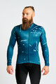 HOLOKOLO Cycling winter long sleeve jersey - PASSION WINTER - blue