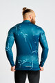 HOLOKOLO Cycling winter long sleeve jersey - PASSION WINTER - blue