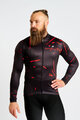 HOLOKOLO Cycling winter long sleeve jersey - PASSION WINTER - black/red