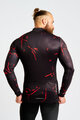HOLOKOLO Cycling winter long sleeve jersey - PASSION WINTER - black/red