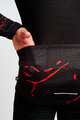HOLOKOLO Cycling winter long sleeve jersey - PASSION WINTER - black/red