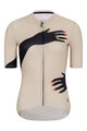 RIVANELLE BY HOLOKOLO Cycling short sleeve jersey - HANDS LADY - beige/black
