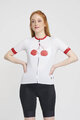 RIVANELLE BY HOLOKOLO Cycling short sleeve jersey - FRUIT LADY - white/red