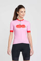 RIVANELLE BY HOLOKOLO Cycling short sleeve jersey - FRUIT LADY - pink/red