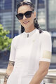 RIVANELLE BY HOLOKOLO Cycling short sleeve jersey - VICTORIOUS GOLD LADY - white
