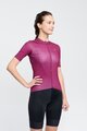 RIVANELLE BY HOLOKOLO Cycling short sleeve jersey - VICTORIOUS GOLD LADY - bordeaux