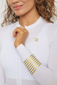 RIVANELLE BY HOLOKOLO Cycling summer long sleeve jersey - VICTORIOUS GOLD ELITE LADY - white